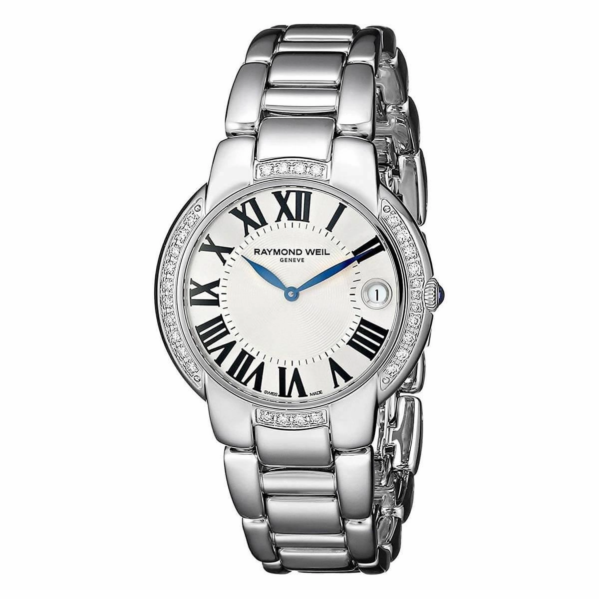 Raymond Weil Women's Diamond Watch - Jasmine Silver Dial | 5235-STS-00659