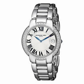 Raymond Weil Women's Diamond Watch - Jasmine Silver Dial | 5235-STS-00659