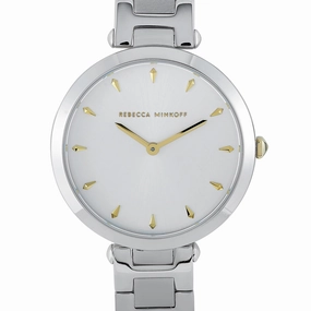 Rebecca Minkoff Nina Silver-Tone Bracelet Watch 2200276