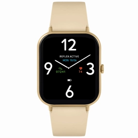 Reflex Active Series 23 Gold Case & Cream Silicone Strap Watch RA23-2172