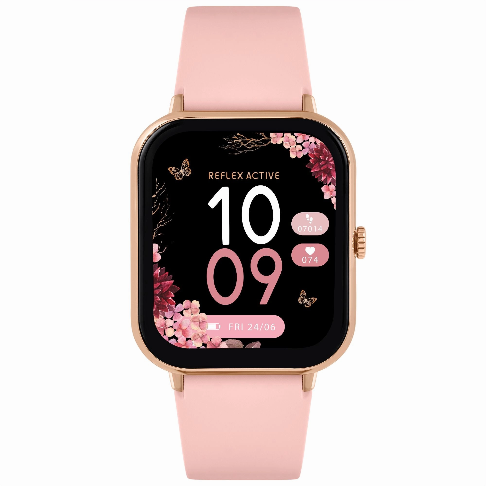 Reflex Active Series 23 Rose Case & Pink Silicone Strap Watch RA23-2166