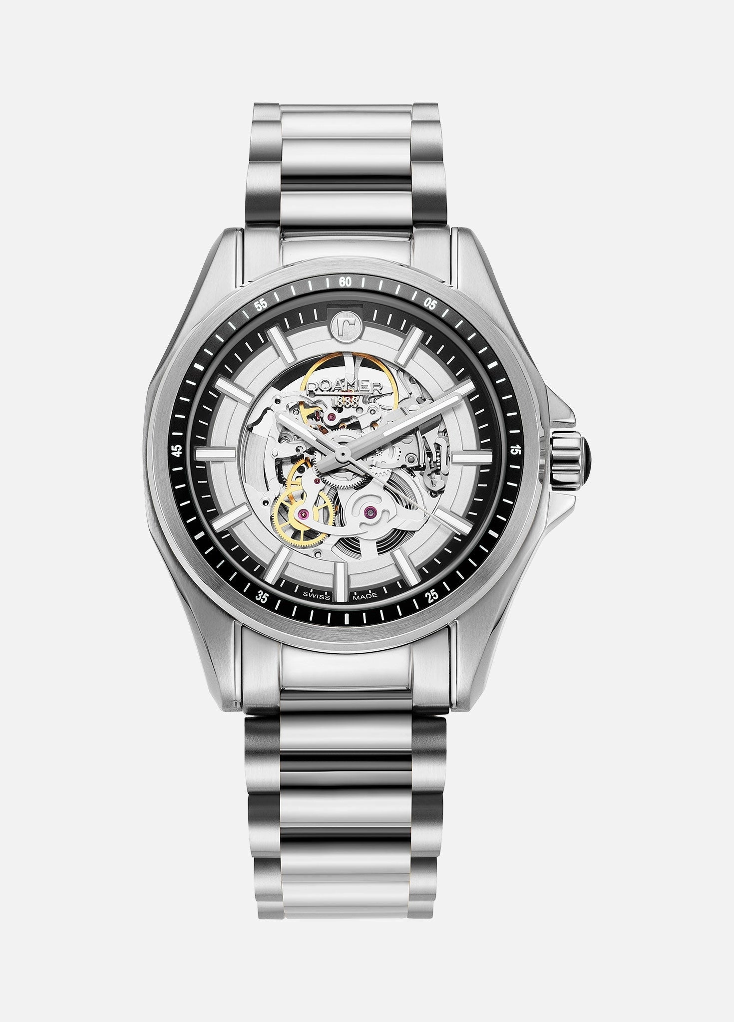 Roamer - 220984 41 55 20 - ROCKSHELL MARK III SKELETON Stainless Steel Watch for Men's