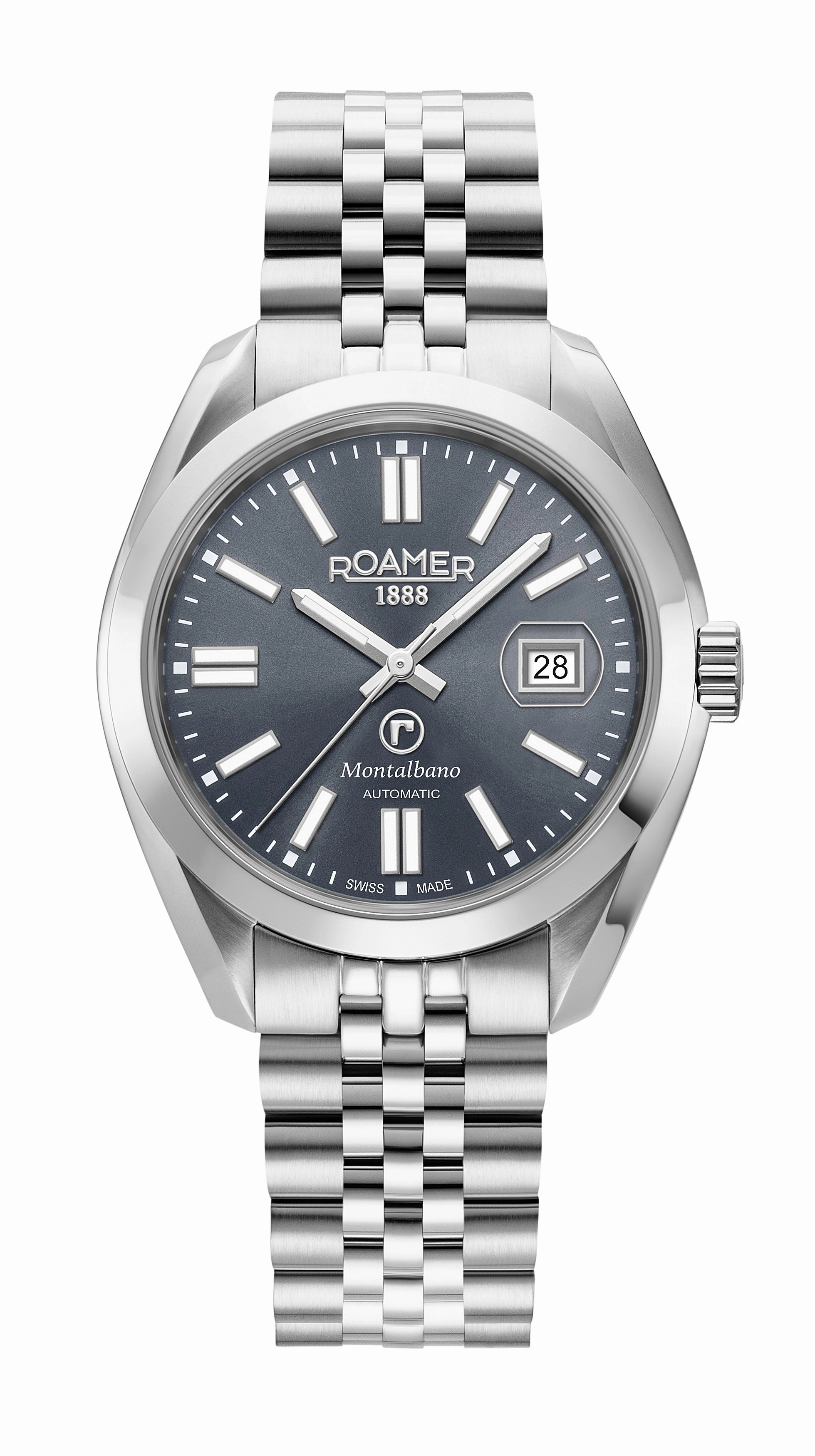 Roamer -  996983 41 55 20 - MONTALBANO Automatic Stainless Steel Watch for Men's