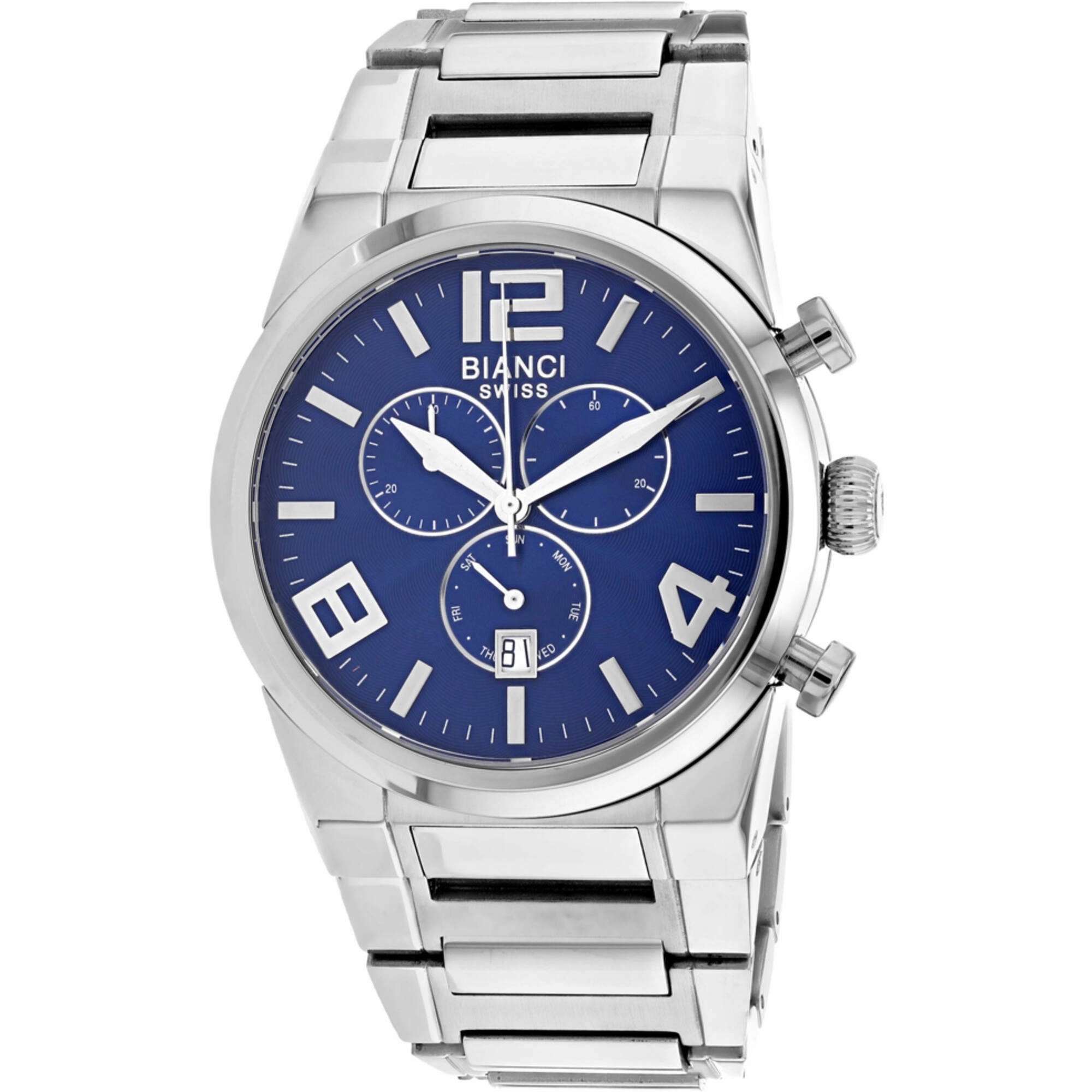 Roberto Bianci Men's Watch - Rizzo Blue Dial Stainless Steel Bracelet | RB90730