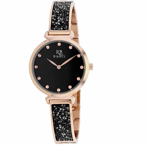 Roberto Bianci Women's Watch - Brillare Black Dial Plated Steel Bracelet | RB0205