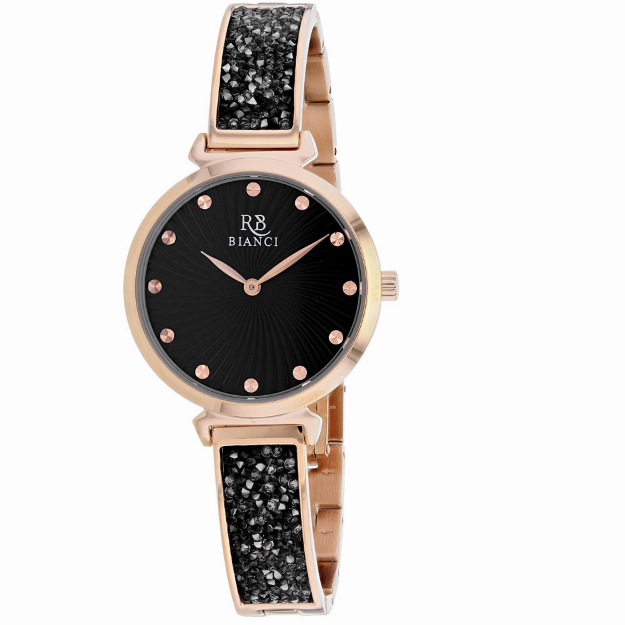 Roberto Bianci Women's Watch - Brillare Black Dial Plated Steel Bracelet | RB0205