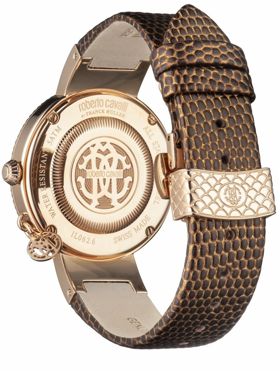 Roberto Cavalli Dotted Womens Rose Gold Watch/Bracelet Set RV1L062L0046