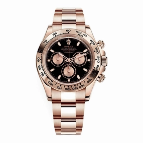 Rolex Cosmograph Daytona 40mm - Ref: 116505-0008 - Black Index Dial, 18K Rose Gold Oyster Bracelet Men's Watch