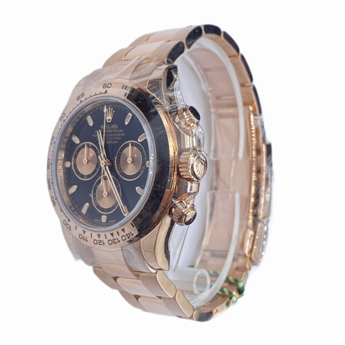 Rolex Cosmograph Daytona 40mm - Ref: 116505-0008 - Black Index Dial, 18K Rose Gold Oyster Bracelet Men's Watch