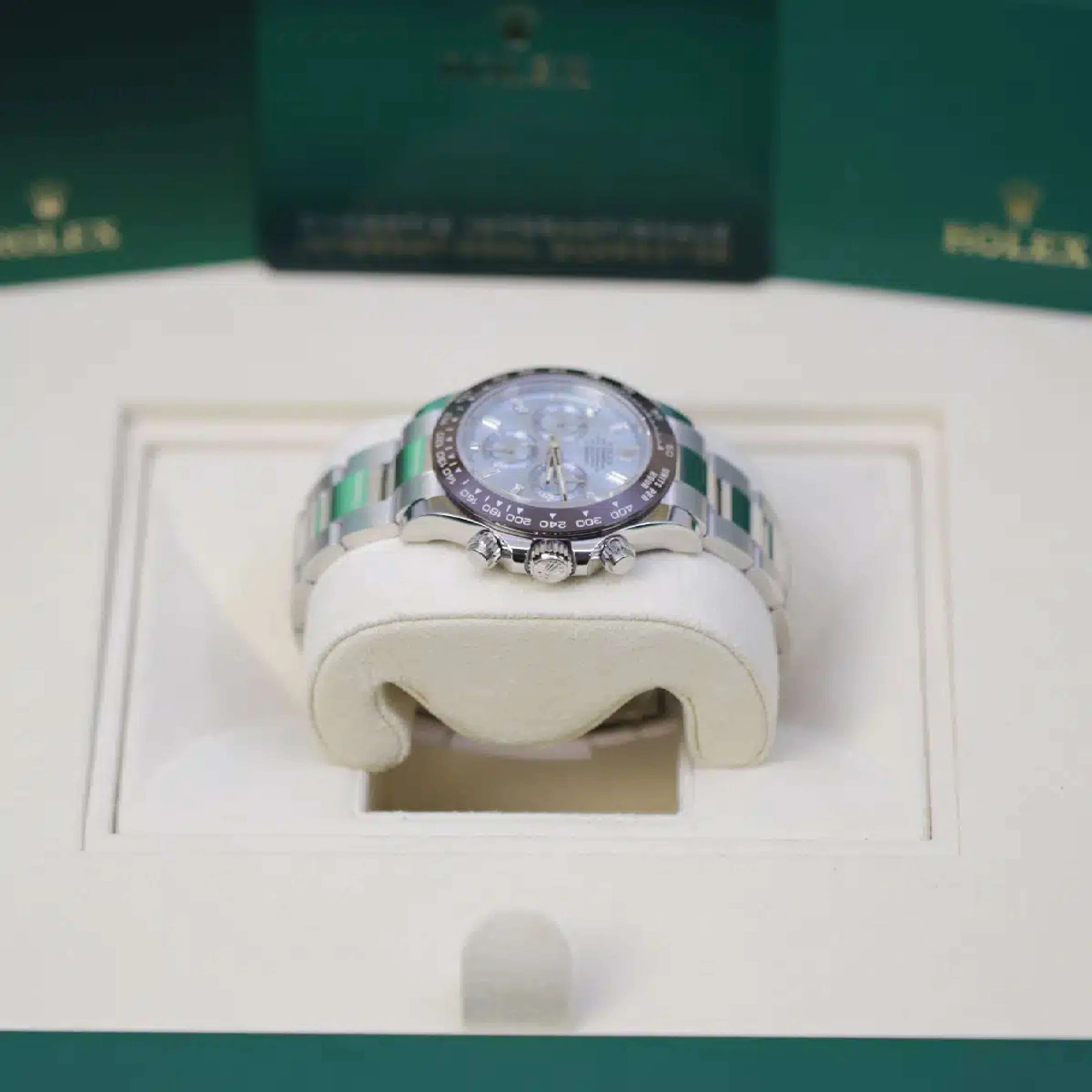 Rolex Cosmograph Daytona 40mm - Ref: 116506-0002 - Ice Blue Index Dial & Ceramic Bezel, Platinum Oyster Bracelet Men's Watch