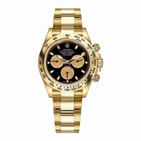 Rolex Cosmograph Daytona 40mm - Ref: 116508-0009 - Black & Champagne Index Dial, 18K Yellow Gold Oyster Bracelet Men's Watch