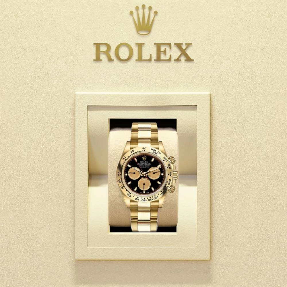 Rolex Cosmograph Daytona 40mm - Ref: 116508-0009 - Black & Champagne Index Dial, 18K Yellow Gold Oyster Bracelet Men's Watch