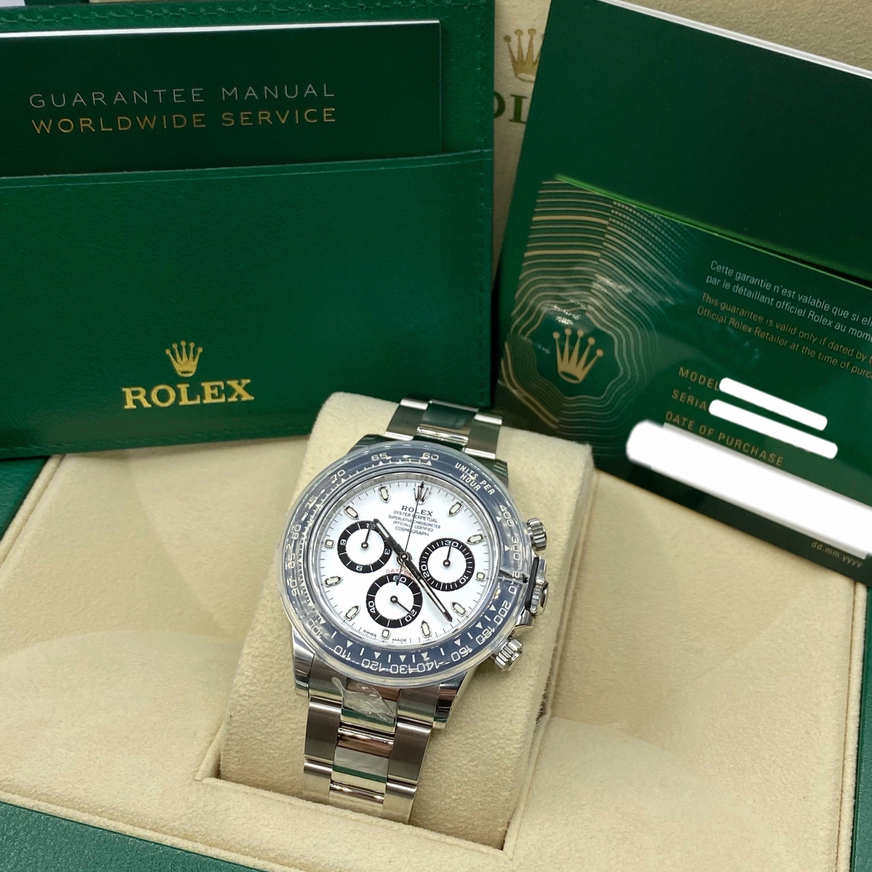 Rolex Cosmograph Daytona "Panda" 40mm - Ref: 116500ln-0001 - White Index Dial & Ceramic Bezel, Stainless Steel Oyster Bracelet Men's Watch
