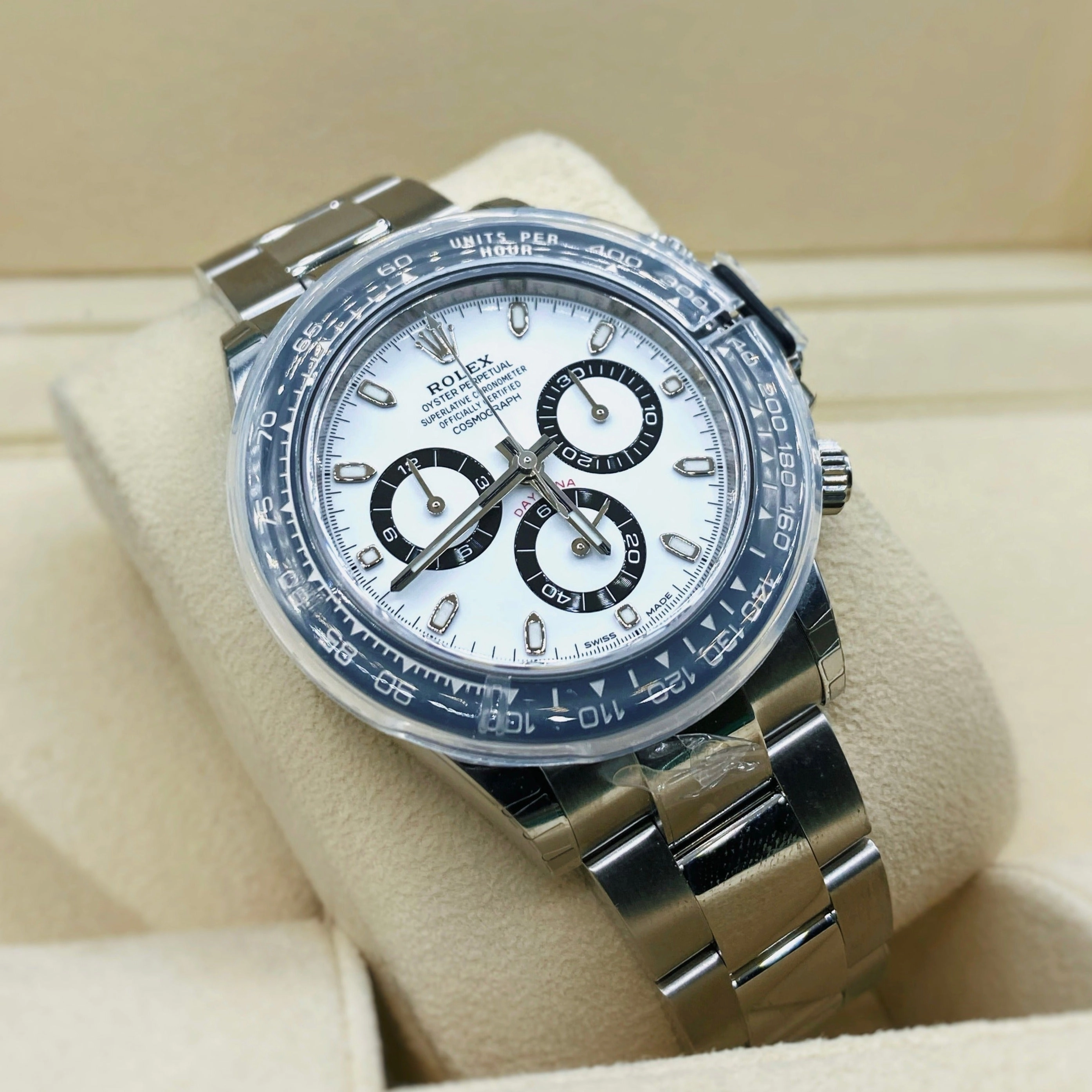Rolex Cosmograph Daytona "Panda" 40mm - Ref: 116500ln-0001 - White Index Dial & Ceramic Bezel, Stainless Steel Oyster Bracelet Men's Watch