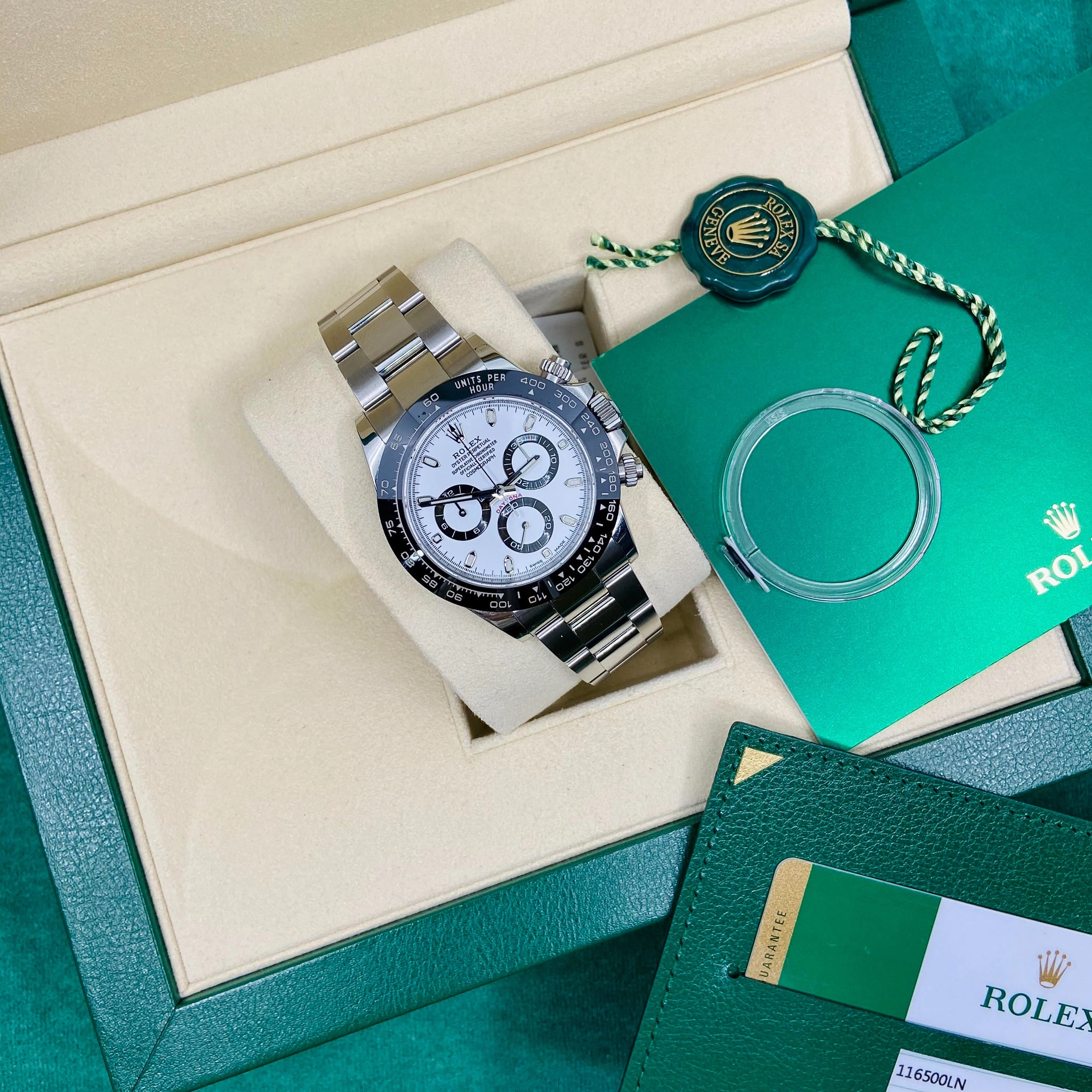 Rolex Cosmograph Daytona "Panda" 40mm - Ref: 116500ln-0001 - White Index Dial & Ceramic Bezel, Stainless Steel Oyster Bracelet Men's Watch