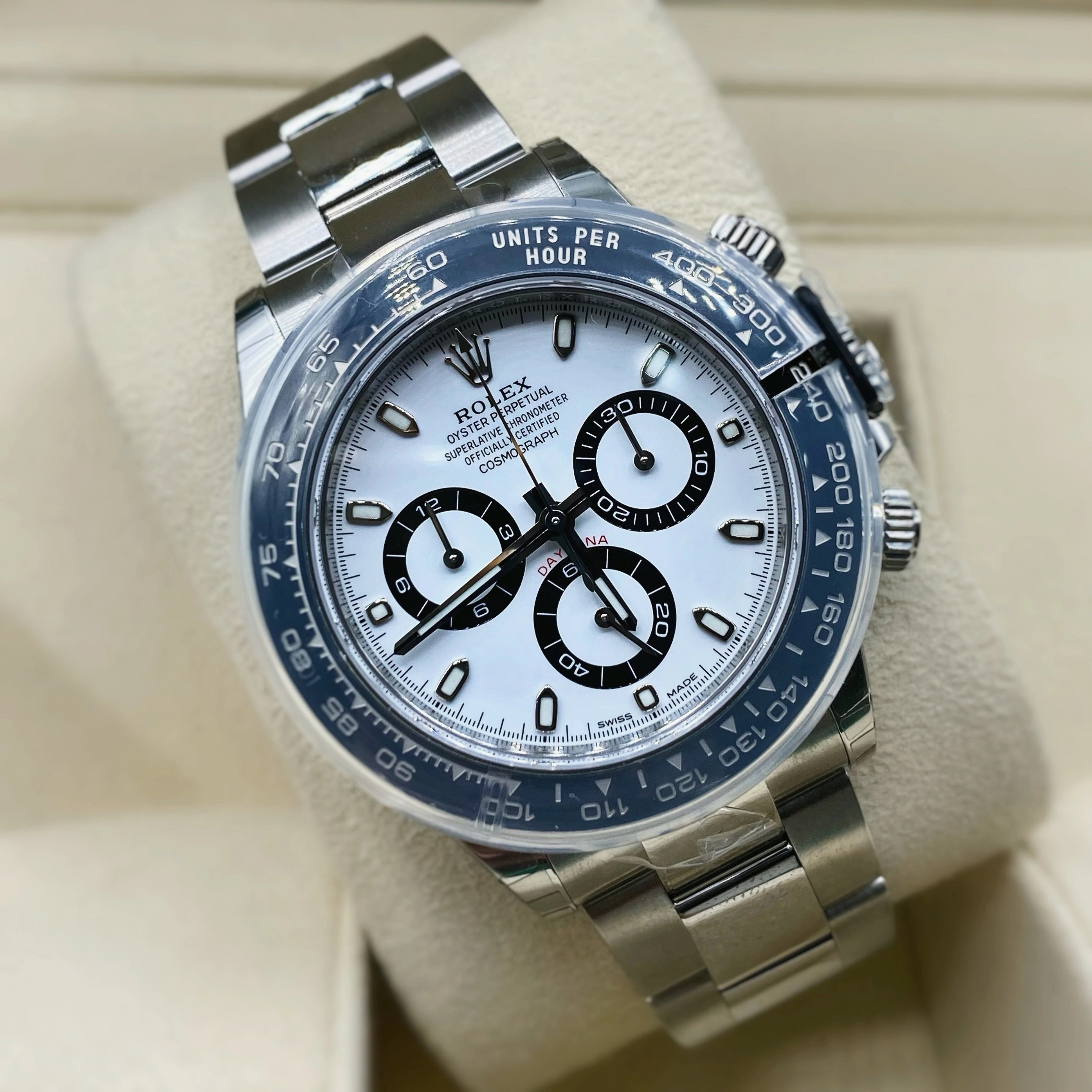 Rolex Cosmograph Daytona "Panda" 40mm - Ref: 116500ln-0001 - White Index Dial & Ceramic Bezel, Stainless Steel Oyster Bracelet Men's Watch