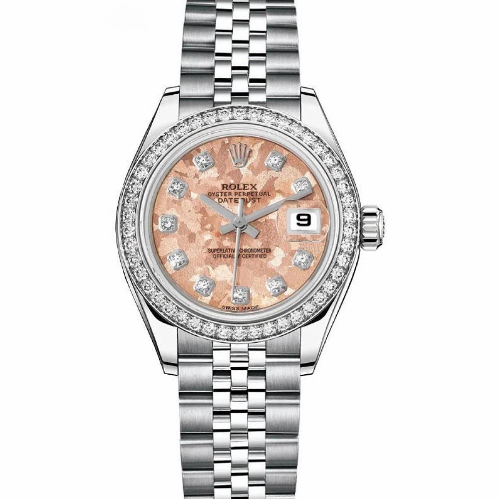 Rolex Datejust 26mm - Ref: 179384 pgcdj - Pink Dial, Stainless Steel Jubilee Bracelet Women's Watch