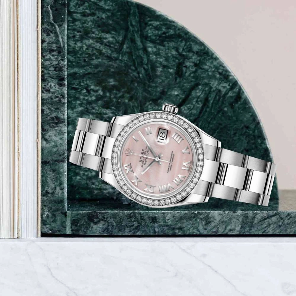 Rolex Datejust 26mm - Ref: 179384 pmro - Pink Dial, Stainless Steel Oyster Bracelet Women's Watch