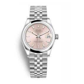 Rolex Datejust 31mm - Ref: 278240-0008 - Pink Stick Dial, Stainless Steel Jubilee Bracelet Women's Watch