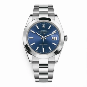 Rolex Datejust 41mm - Ref: 126300-0001 - Blue Dial, Stainless Steel Oyster Bracelet Men's Watch