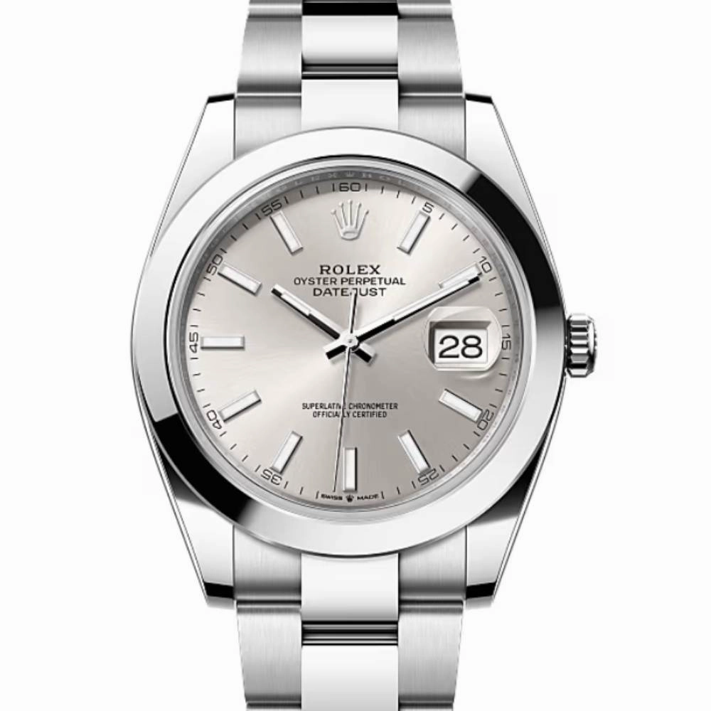 Rolex Datejust 41mm - Ref: 126300-0003 - Silver Dial, Stainless Steel Oyster Bracelet Men's Watch