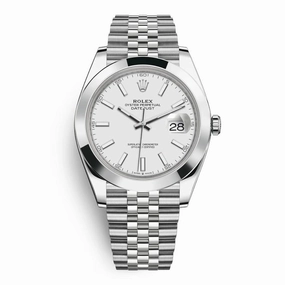 Rolex Datejust 41mm - Ref: 126300-0006 - White Dial, Stainless Steel Jubilee Bracelet Men's Watch