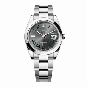 Rolex Datejust Wimbledon  41mm - Ref: 126300-0013 - Slate Grey Dial, Stainless Steel Oyster Bracelet Men's Watch