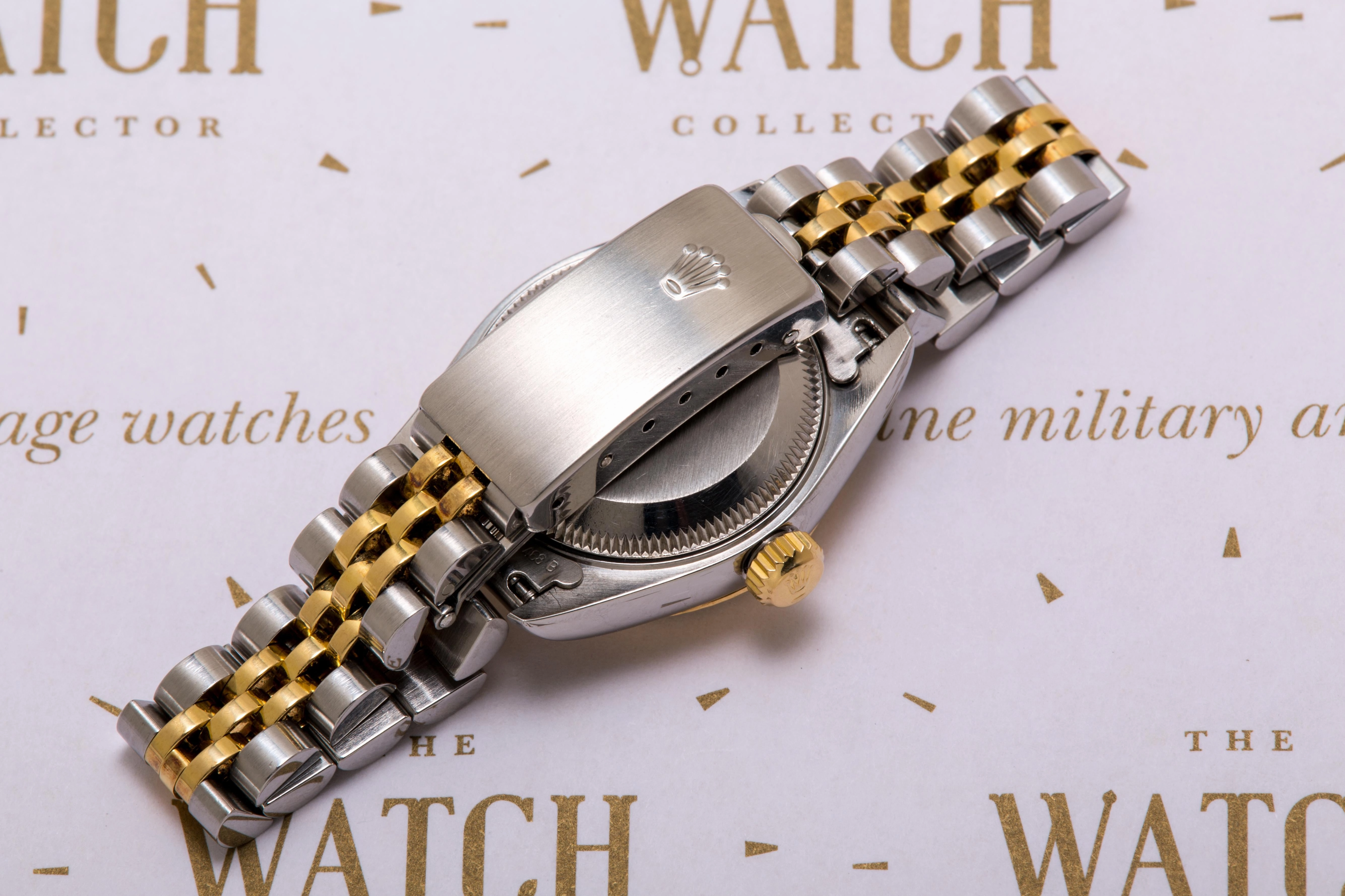 Rolex Ladies Date just 18 ct gold and steel - SOLD