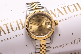 Rolex Ladies Date just 18 ct gold and steel - SOLD
