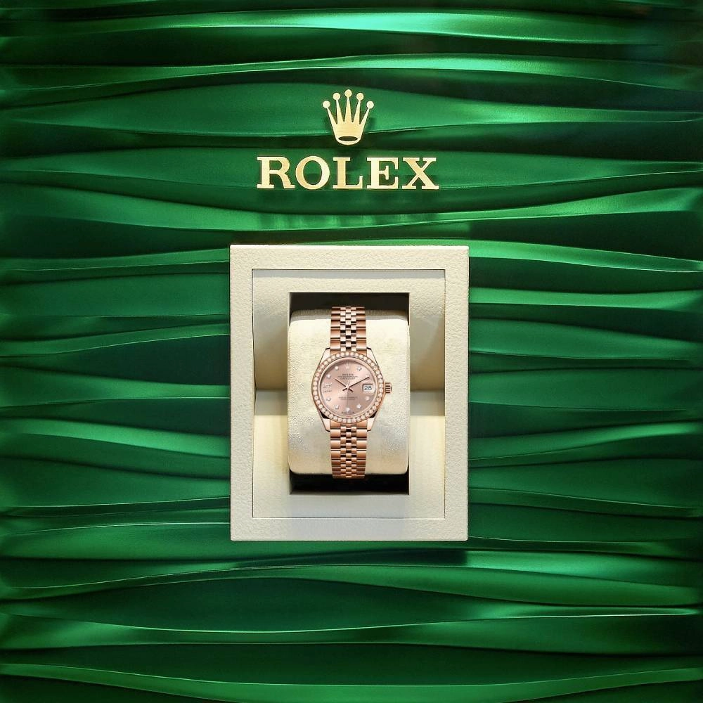 Rolex Lady Datejust 28mm - Ref: 279135rbr rs9dix8dj 1 - Rose Dial, 18K Rose Gold Jubilee Bracelet Women's Watch
