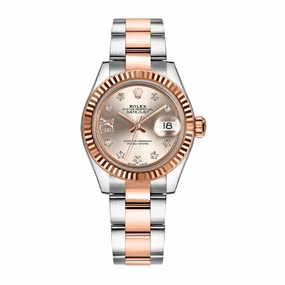 Rolex Lady-Datejust 28mm - Ref: 279171-0020 - Sundust Diamond Dial, Two Tone Stainless Steel & 18K Rose Gold Oyster Bracelet Women's Watch