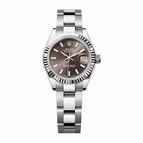 Rolex Lady-Datejust 28mm - Ref: 279174-0012 - Dark Grey Diamond Dial, Stainless Steel Oyster Bracelet Women's Watch
