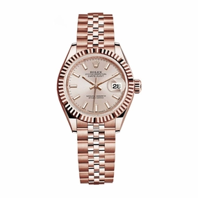 Rolex Lady Datejust 28mm - Ref: 279175-0003 - Sundust Dial, 18K Rose Gold Jubilee Bracelet Women's Watch