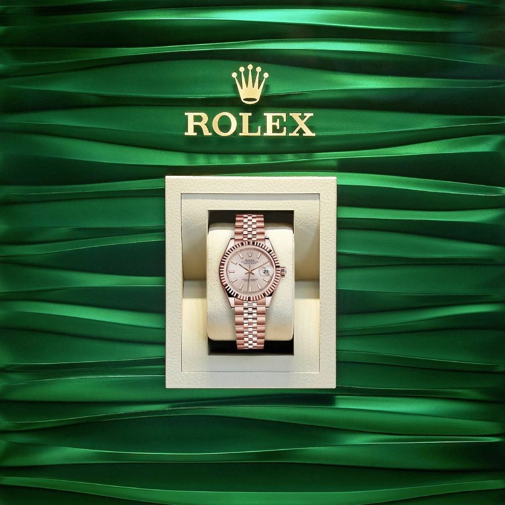 Rolex Lady Datejust 28mm - Ref: 279175-0003 - Sundust Dial, 18K Rose Gold Jubilee Bracelet Women's Watch