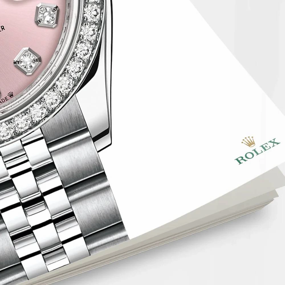 Rolex Lady-Datejust 28mm - Ref: 279384rbr-0003 - Pink Diamond Dial & Diamond Bezel, Stainless Steel Jubilee Bracelet Women's Watch