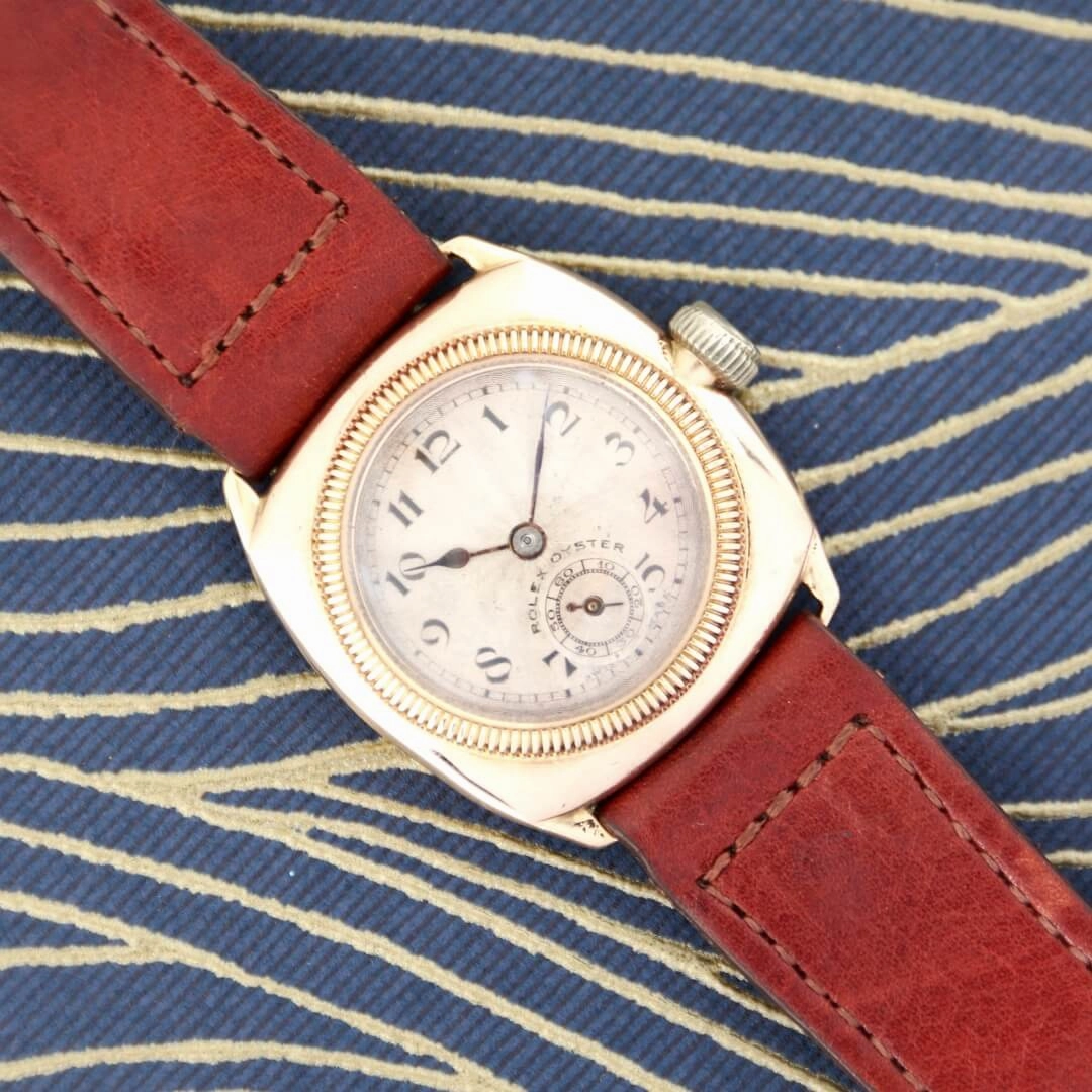 Rolex Oyster Cushion Case, 9k Gold, 1927
