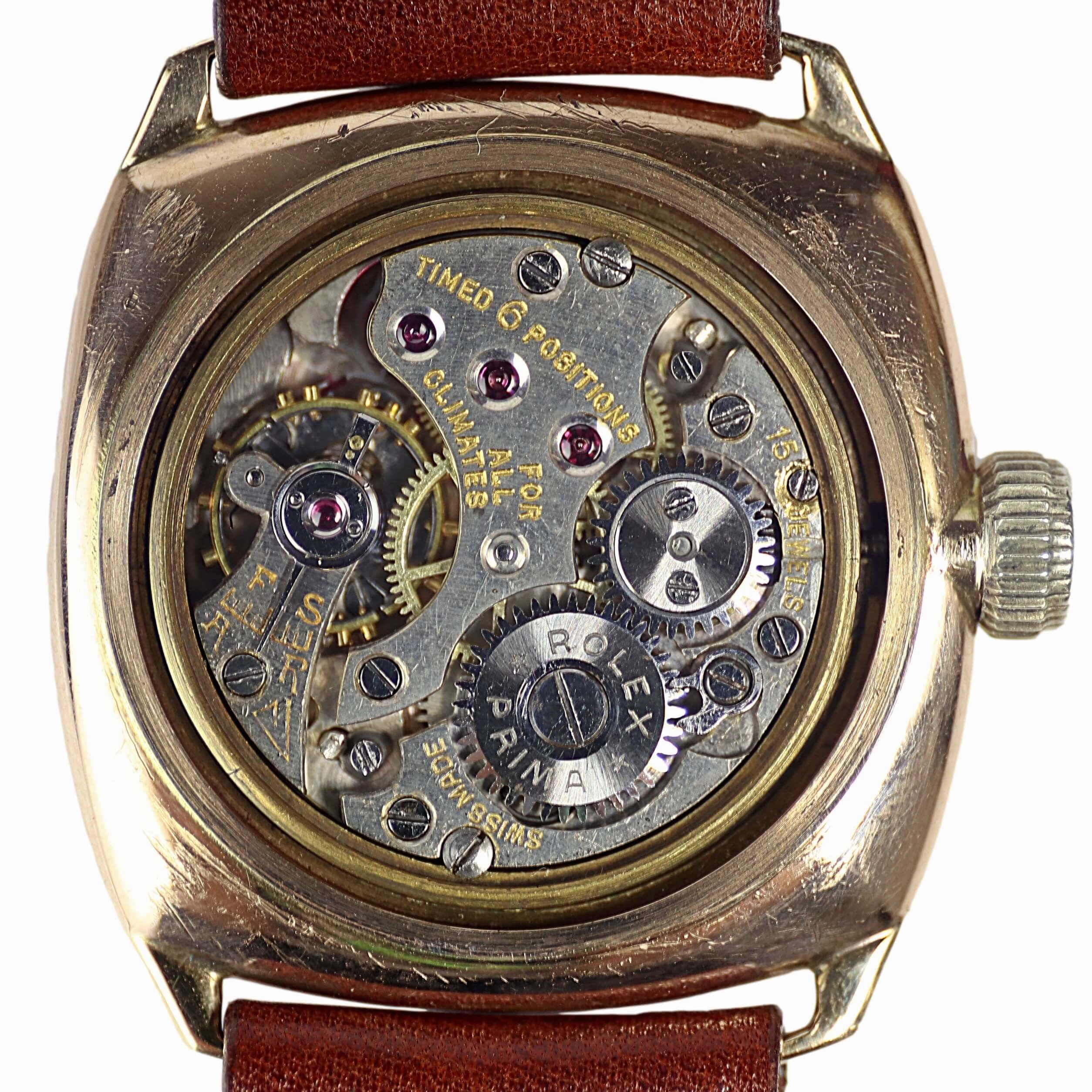 Rolex Oyster Cushion Case, 9k Gold, 1927