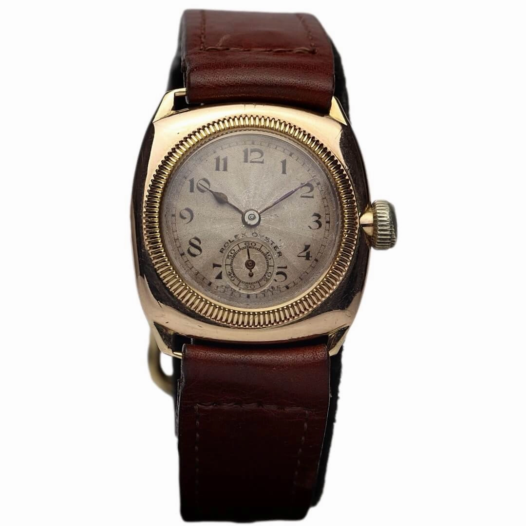 Rolex Oyster Cushion Case, 9k Gold, 1927