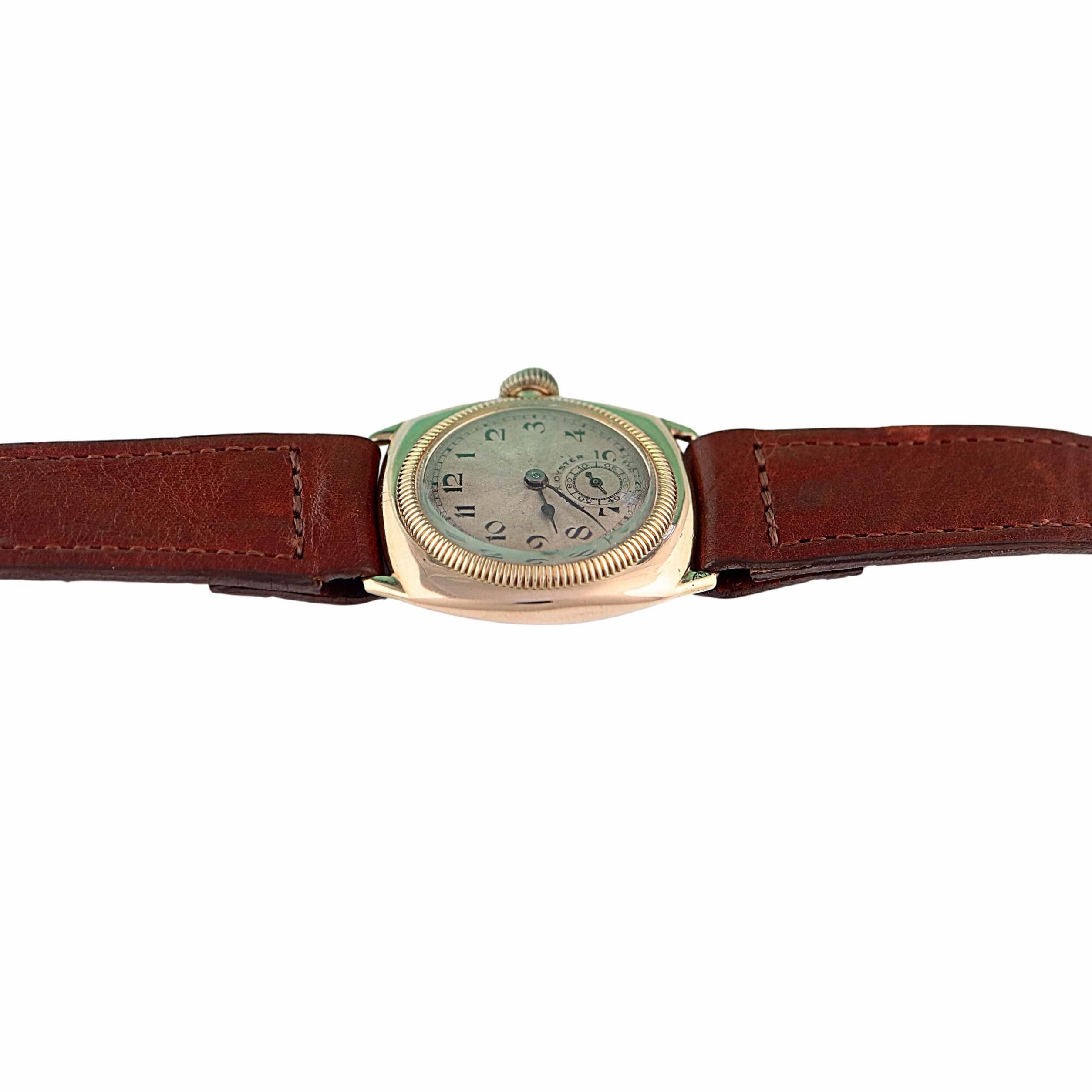 Rolex Oyster Cushion Case, 9k Gold, 1927