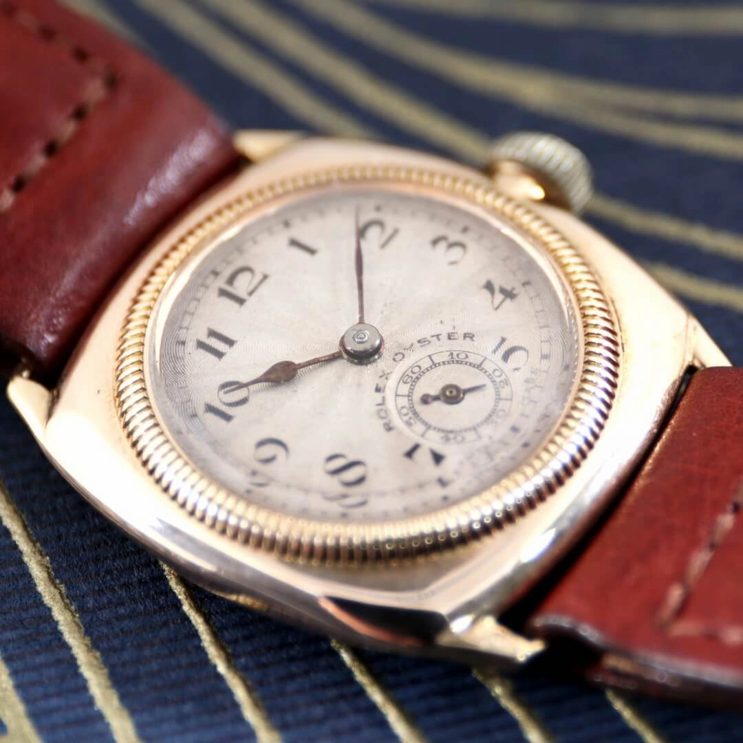 Rolex Oyster Cushion Case, 9k Gold, 1927