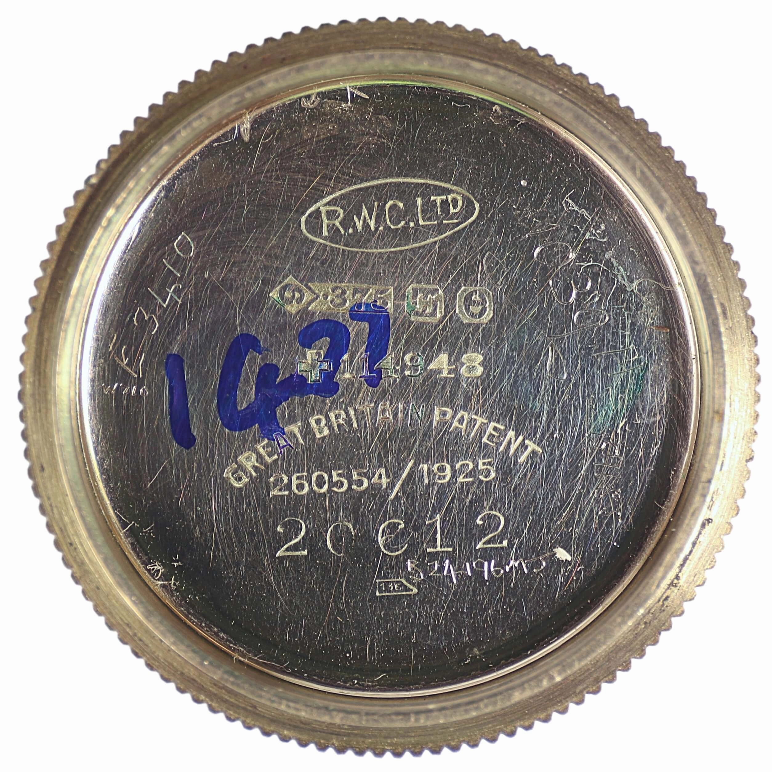Rolex Oyster Cushion Case, 9k Gold, 1927