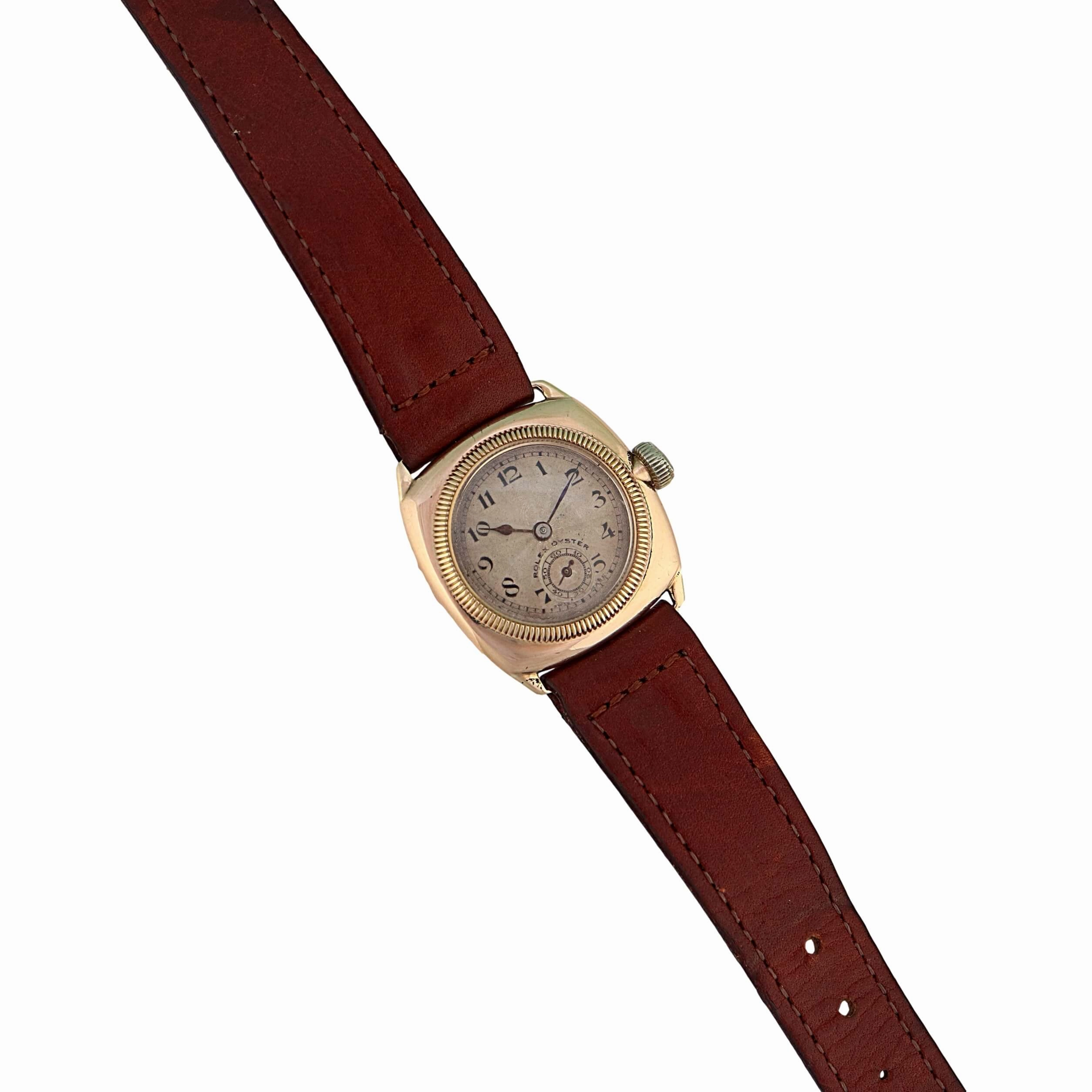 Rolex Oyster Cushion Case, 9k Gold, 1927