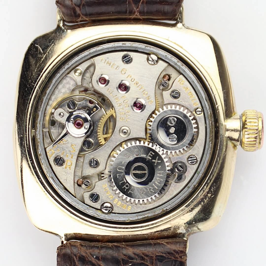 Rolex Oyster Cushion Case, Ultra Prima, 9k Gold, 1930