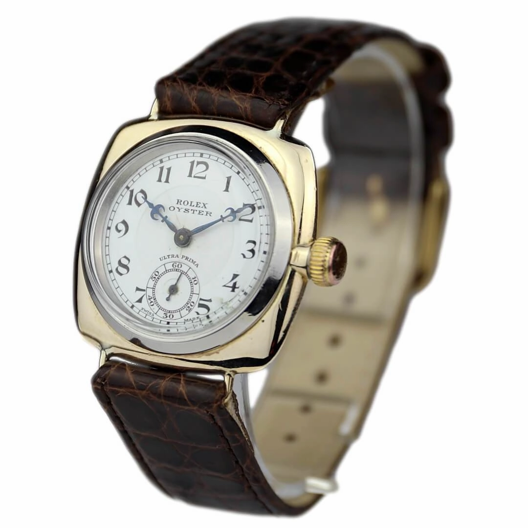 Rolex Oyster Cushion Case, Ultra Prima, 9k Gold, 1930