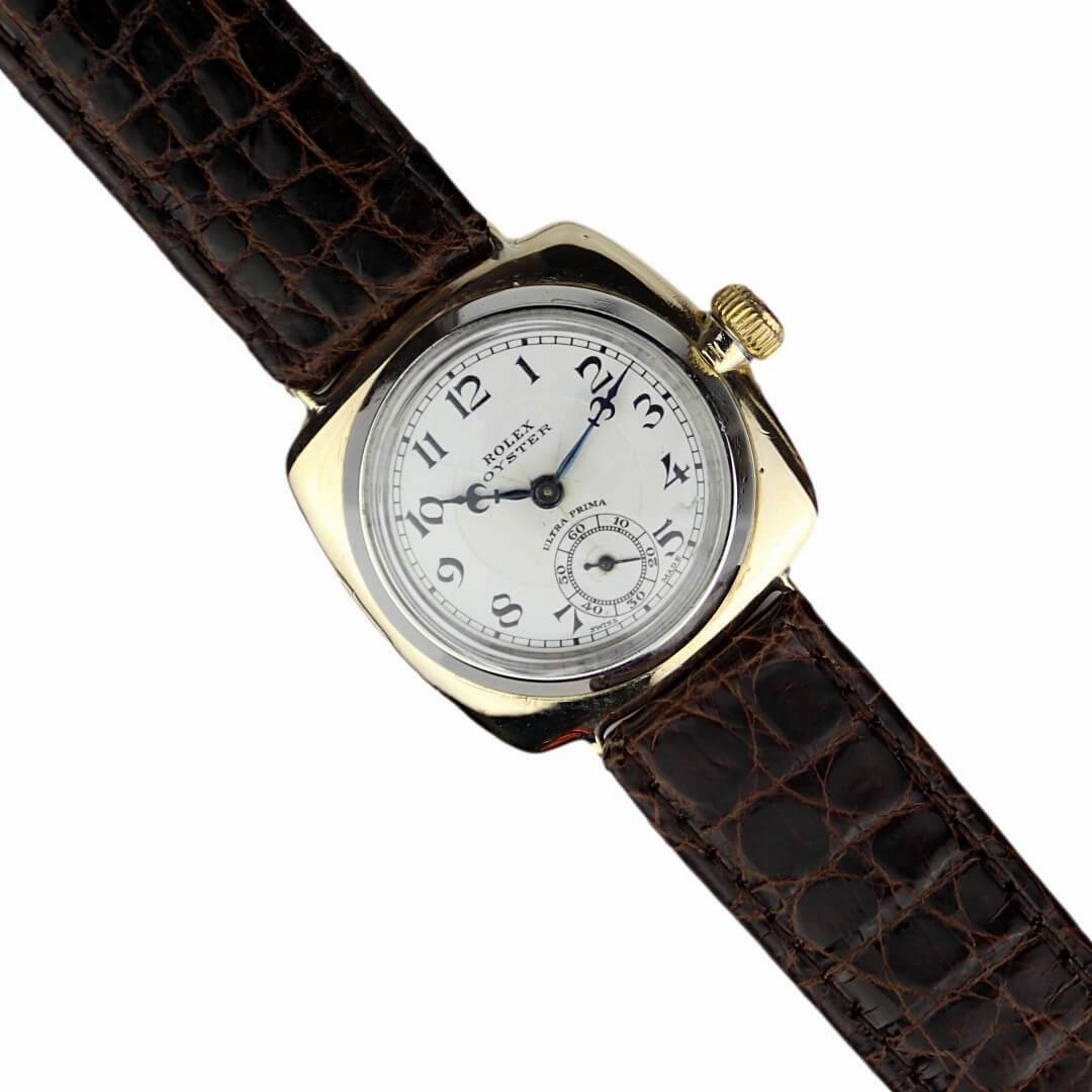 Rolex Oyster Cushion Case, Ultra Prima, 9k Gold, 1930
