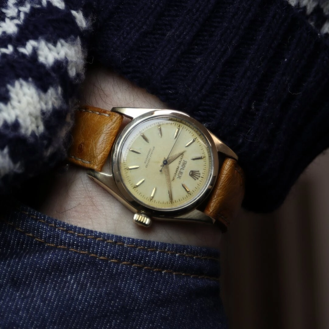 Rolex Oyster Perpetual 6634 "Golden Egg", 1958 Gold Capped Watch