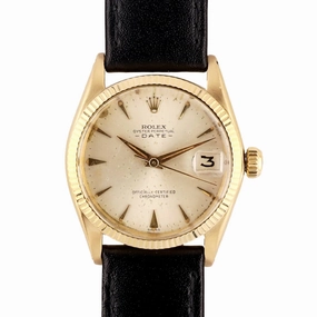 Rolex Oyster Perpetual Date Ref. 6627  18k Gold (Circa 1963)