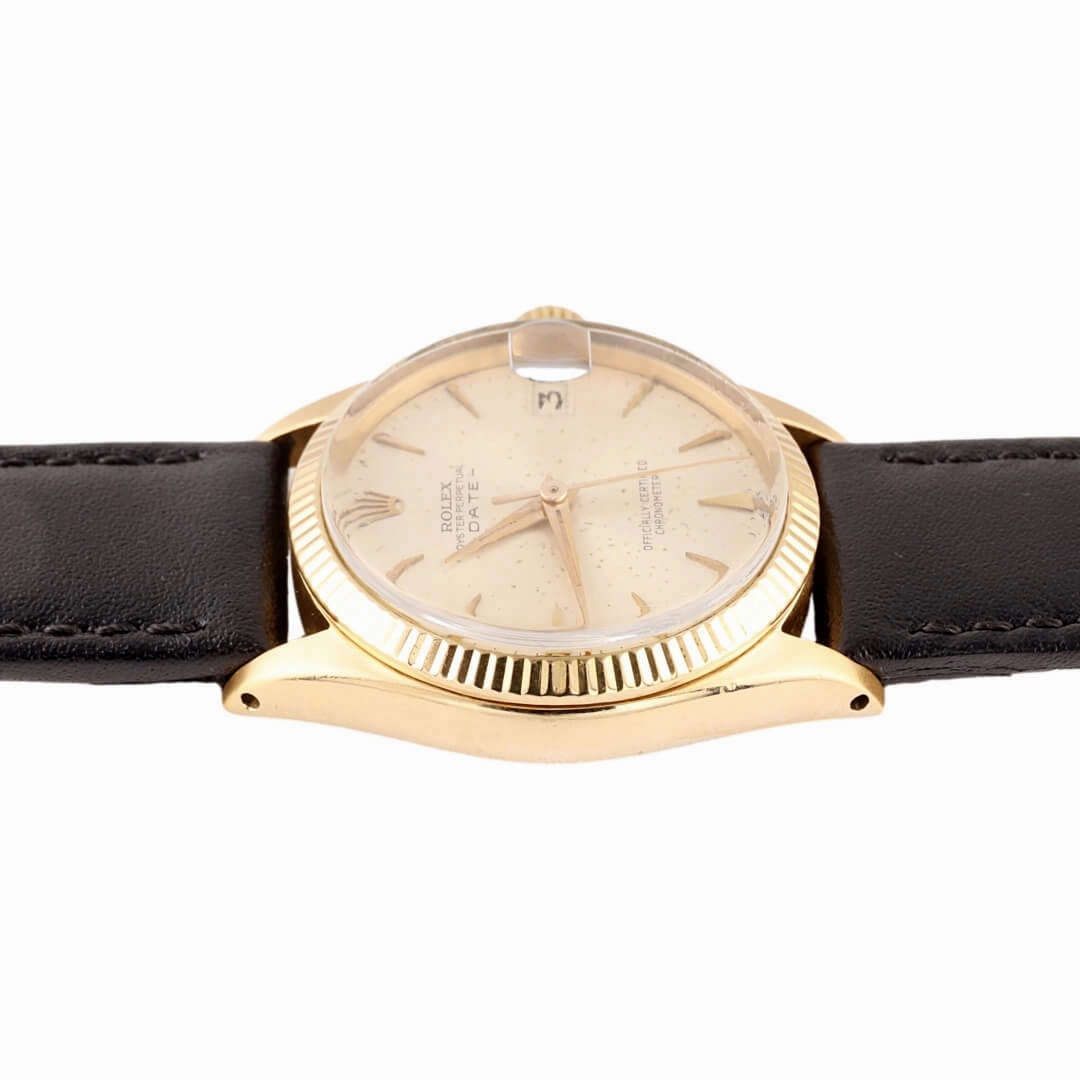 Rolex Oyster Perpetual Date Ref. 6627  18k Gold (Circa 1963)