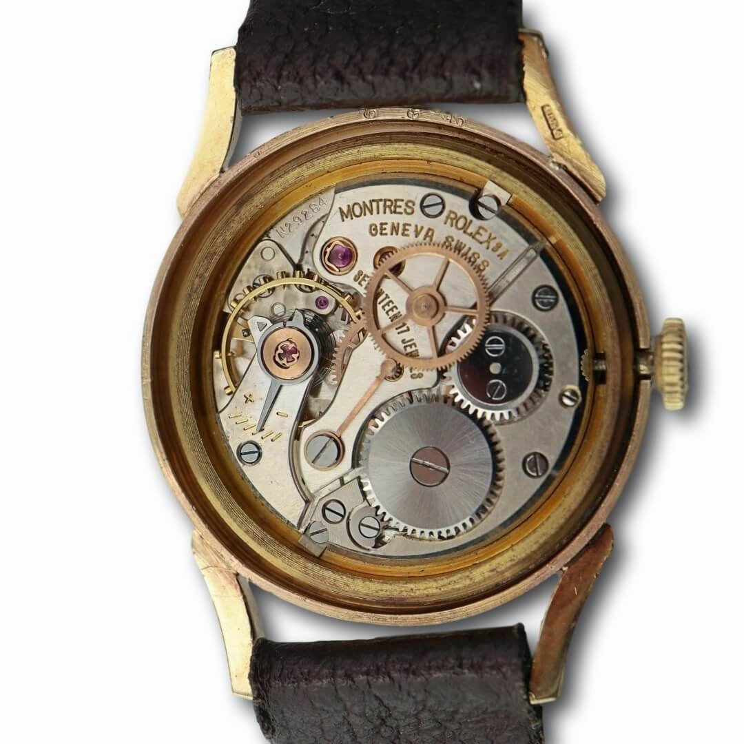 Rolex Precision 9k Gold, 1959 Men's Vintage Watch