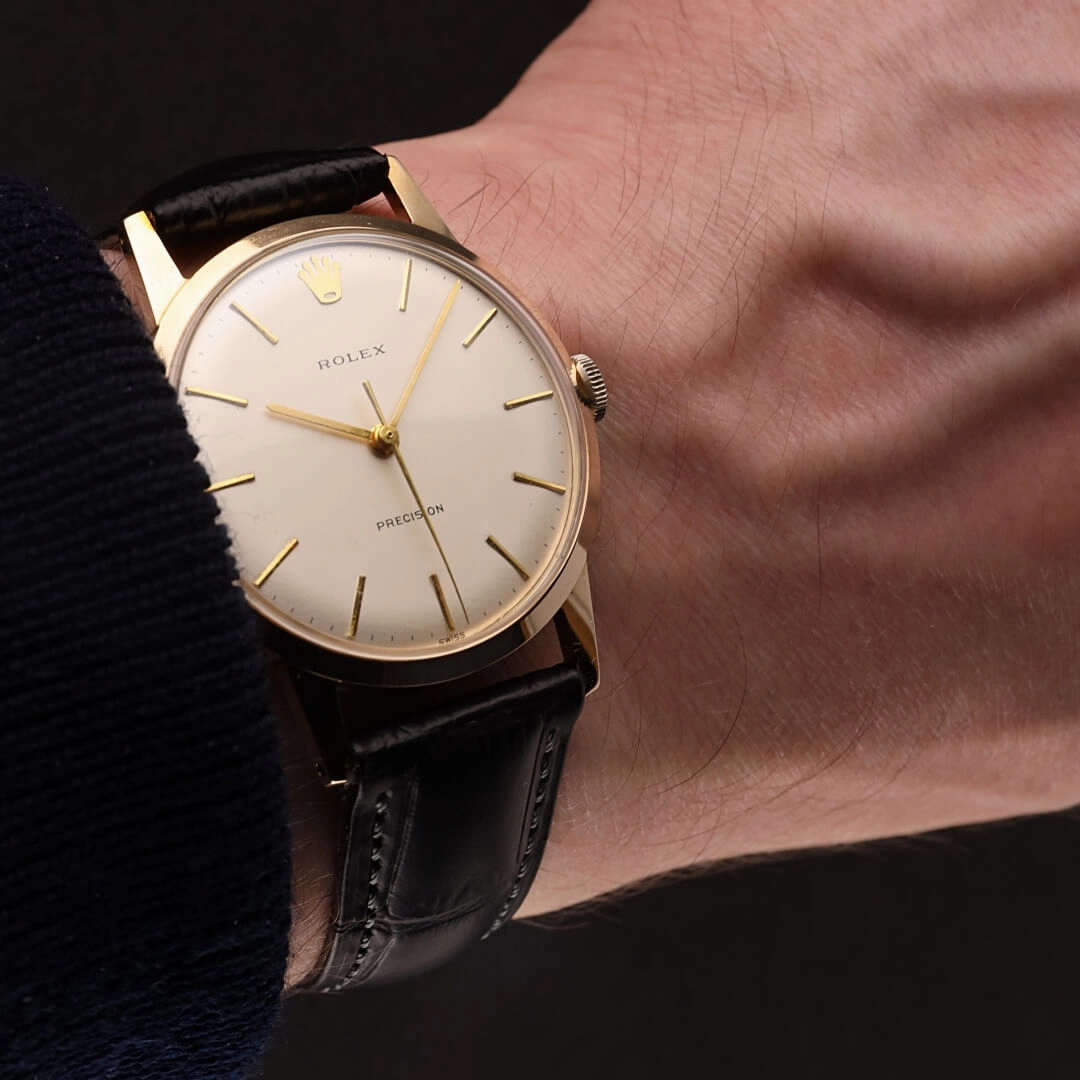 Rolex Precision, 9k Gold, 1965